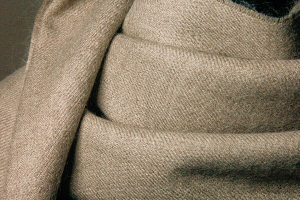 100% Baby Alpaca Deep Taupe Blanket - Image 2